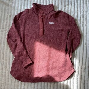 Columbia Burgundy Knit Pullover Tunic